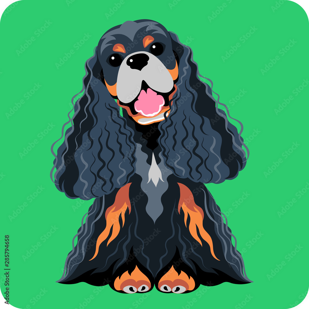Obraz premium dog icon flat design