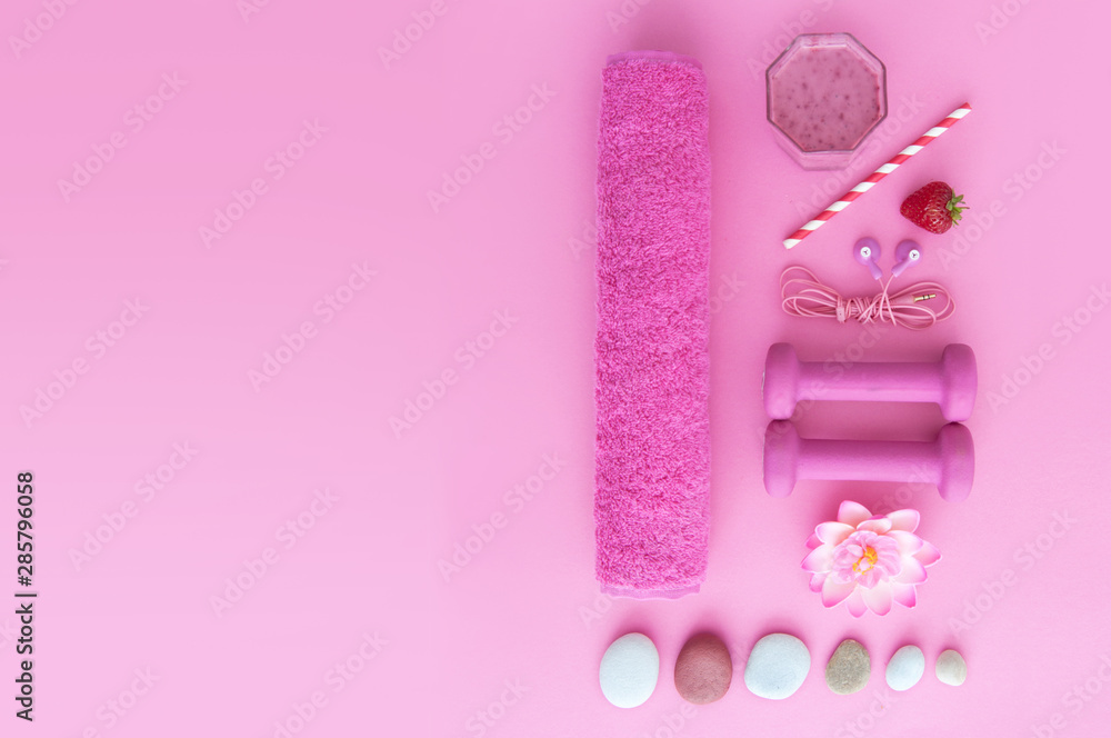 Health spa excercise still life