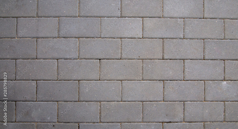 Obraz premium Gray rectangular paving slabs. Texture.