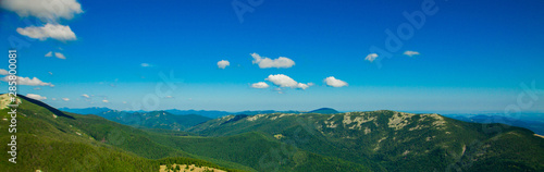 Panorama of Carpathian mountains in summer sunny day ,Travel at Ukraine. Beauty of nature concept.