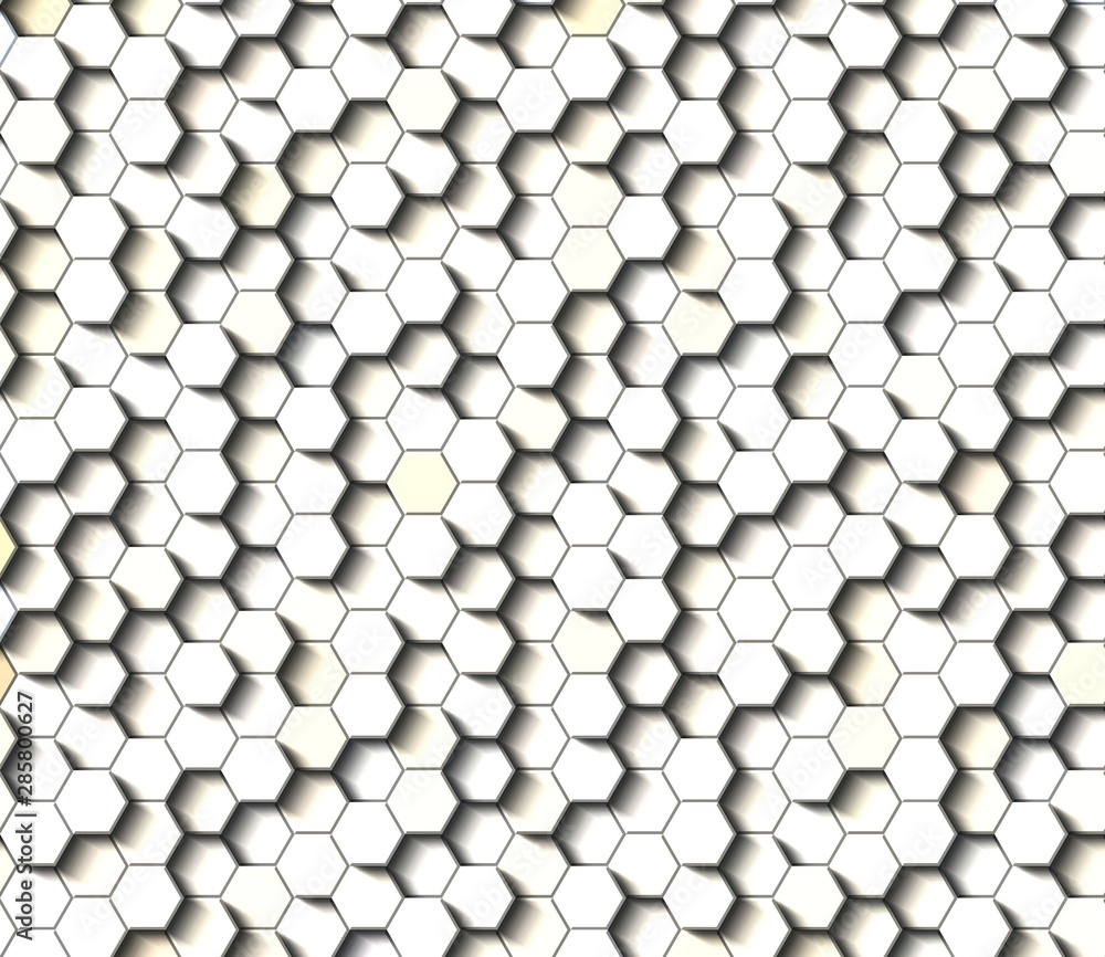 Honeycomb Light Grey, Silver, grid seamless background or Hexagonal cell Honeycomb Light Grey, Silver, grid seamless background or Hexagonal cell