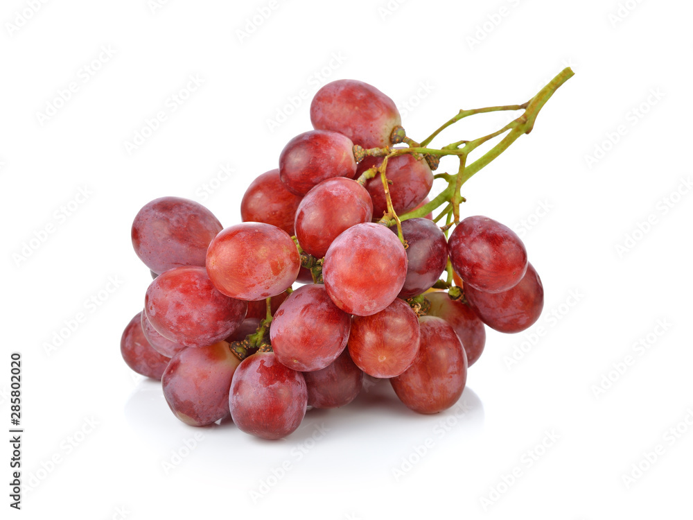 red grape isolated on white