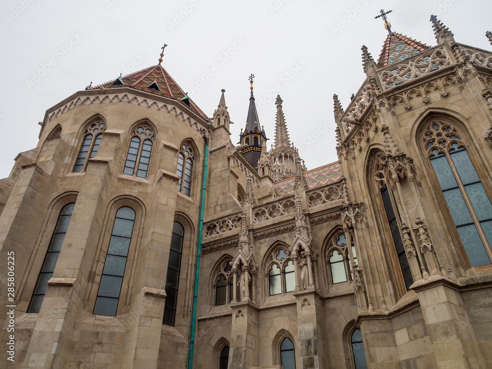 Matthias Church is a Roman Catholic church located, Budapest, Hungary, in front of the Fisherman's Bastion at the heart of Buda's Castle District.It was originally built in Romanesque style in 1015.