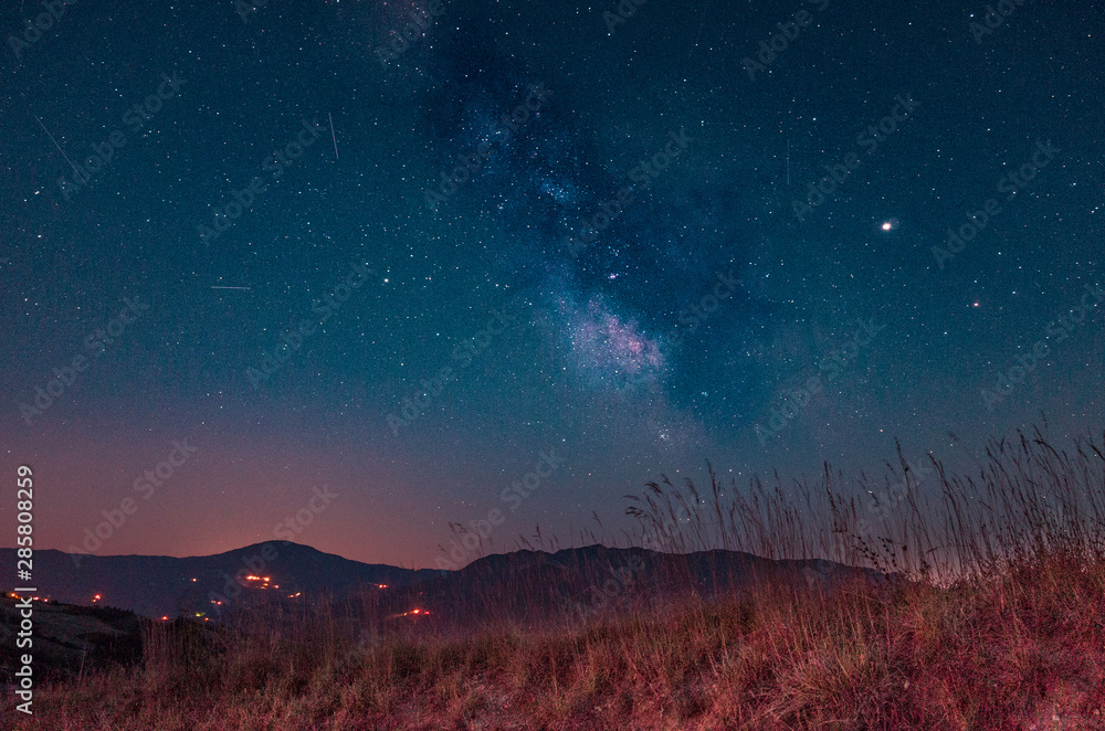 Fototapeta premium Via Lattea con cielo stellato