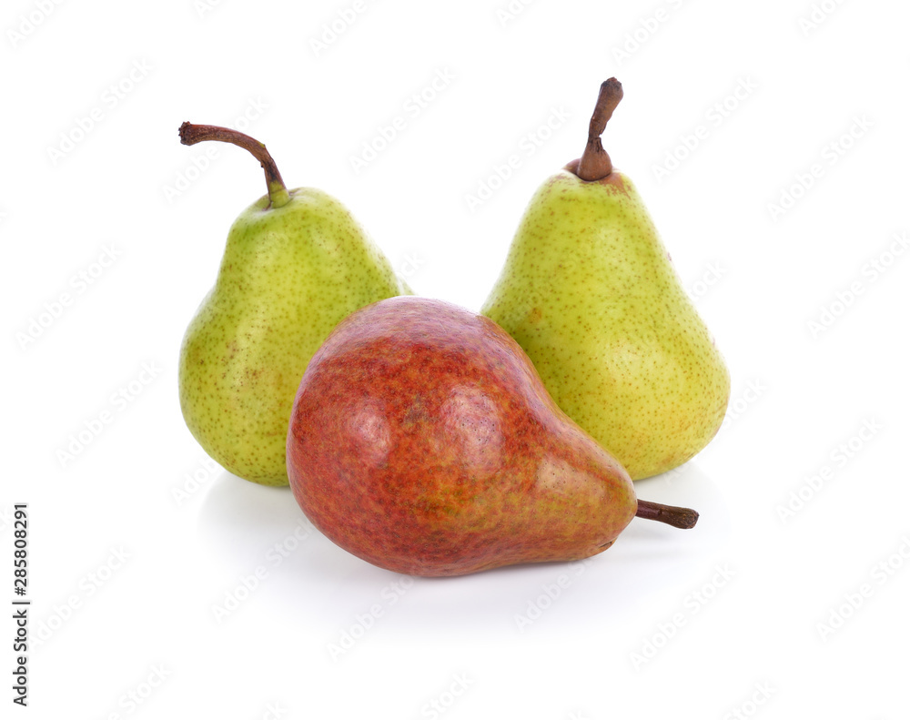 ripe pears isolated on white background (pear, isolated, williams) ripe pears isolated on white background (pear, isolated, williams)