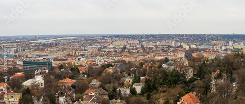 Photography Budapest, Hungary - Mar 8th 2019: View of Budapest city from Liberty Statue