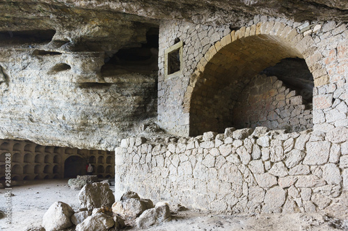 Huge and the most famous of the grottoes, bears the names of Chaliapin, who spoke here, and Prince Golitsyn, arranged in the grotto storage for bottles of wine photo