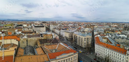 Photography Budapest, Hungary - Mar 8th 2019: View of Budapest city from St