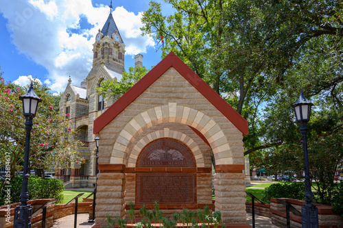 Fayette County Veterans Memorial in Town Square. La Grange City in Fayette County in Southeastern Texas, United States © michelmond