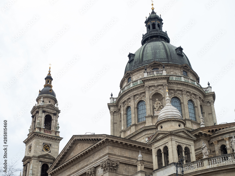 Budapest, Hungary - Mar 8th 2019: St. Stephen's Basilica is a Roman Catholic basilica in Budapest, Hungary. It is named in honour of Stephen, the first King of Hungary