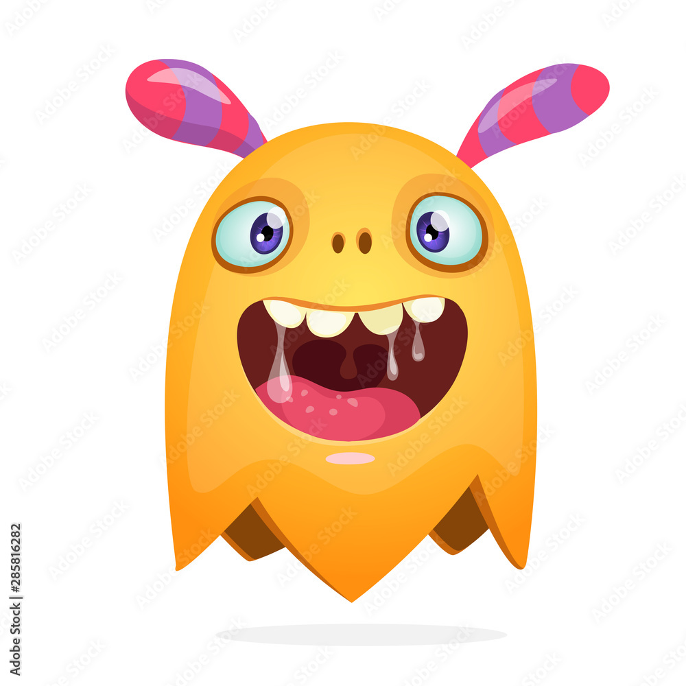 Obraz premium Funny cartoon monster. Vector Halloween illustration