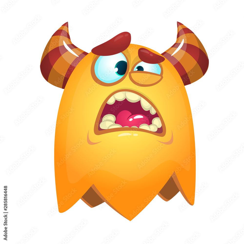 Funny cartoon monster. Vector Halloween illustration Funny cartoon monster. Vector Halloween illustration