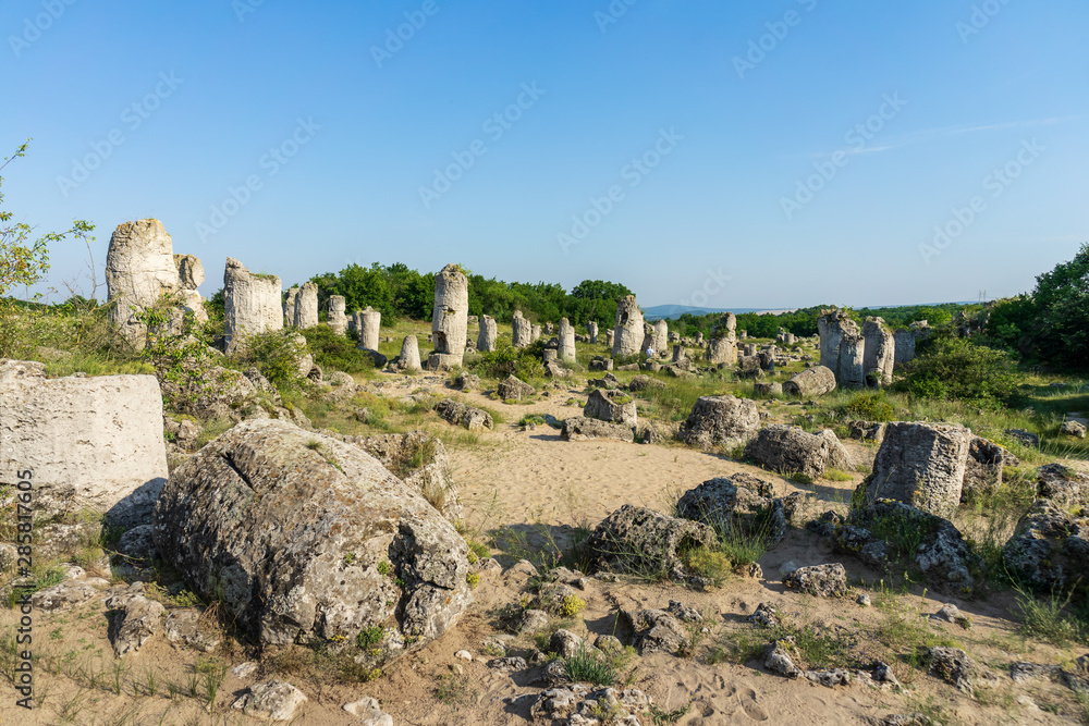 Pobiti Kamani (planted stones), also known as The Stone Desert, is a desert-like rock phenomenon located on the north west Varna Province of Bulgaria.