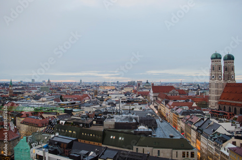 View of Munich, Germany, on the top