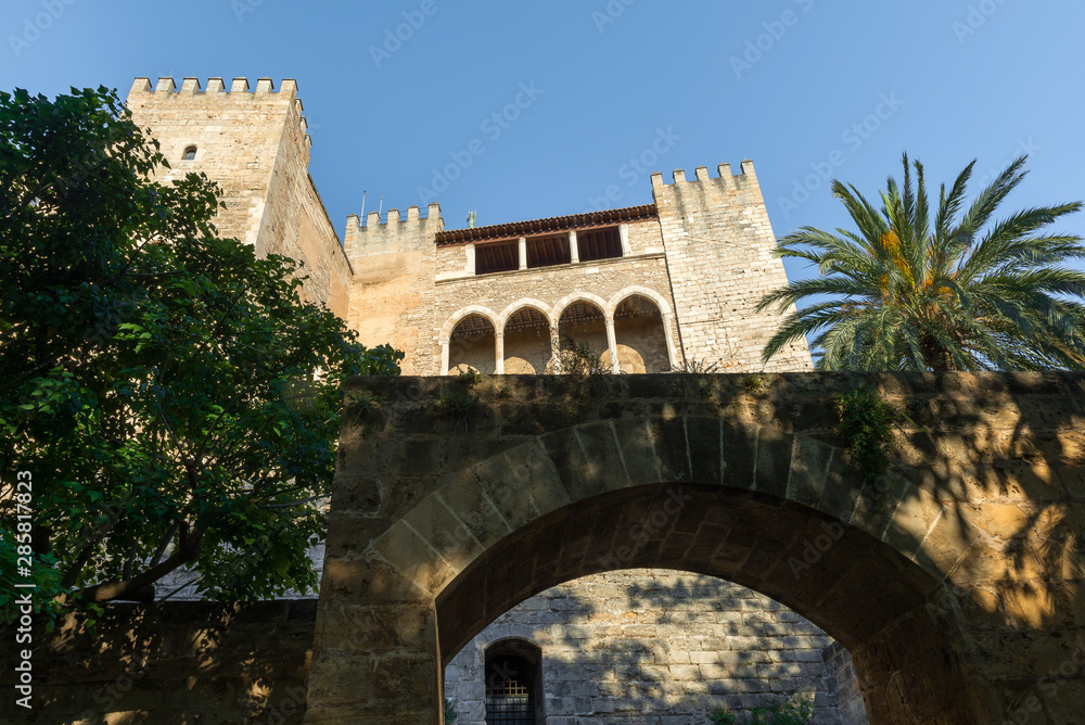 Royal Palace of La Almudaina in Palma de Mallorca, Spain
