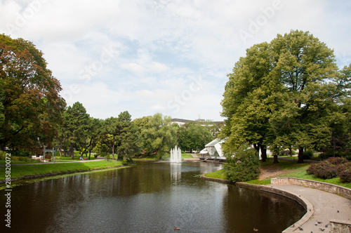 Canal in Riga in the Park