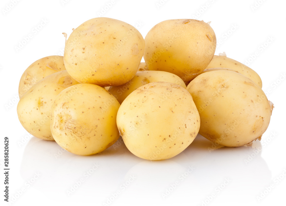 Fresh potato isolated on white background Fresh potato isolated on white background