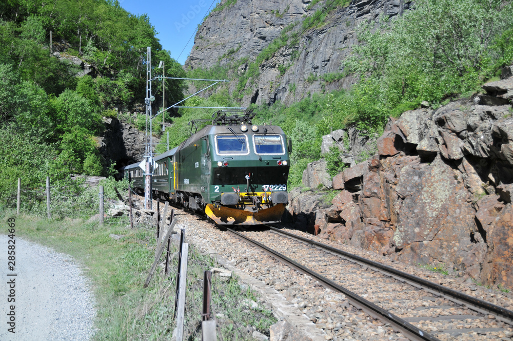 Fototapeta premium Flambahn in Norwegen