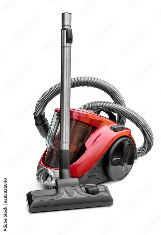 Bagless modern vacuum cleaner on white. Bagless modern vacuum cleaner on white.