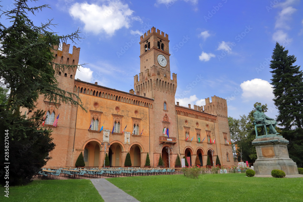 Fototapeta premium giuseppe verdi theatre in busseto village in italy