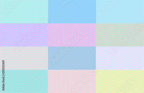 set twelve bright abstract backgrounds, blue, pink, green