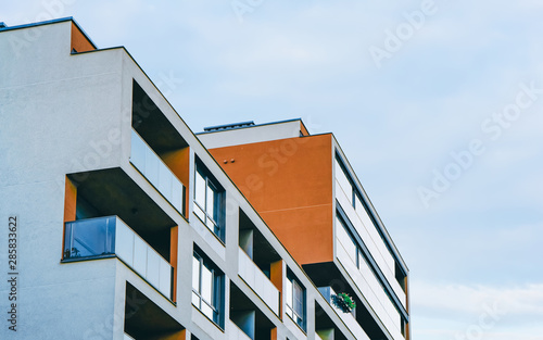 EU New luxury apartment building exterior