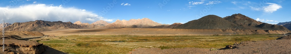 Pamir mountains area in Tajikistan