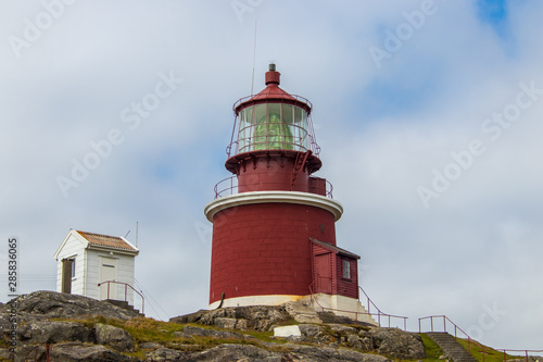 Utsira lighthouse on the western coast of Norway.