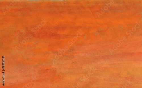 Orange abstract ink grunge textured rough oil background