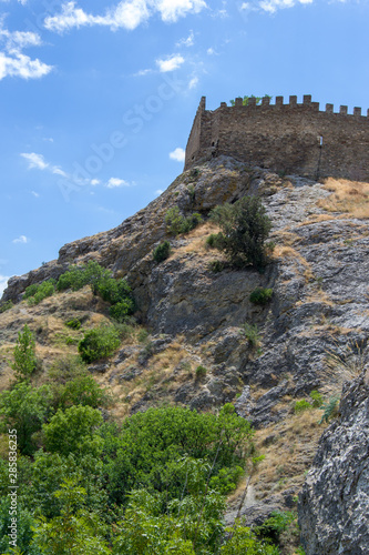 Konstfotografi Genoes fortress Crimea Sudak