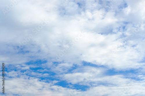 Blue real sky with white clouds. The azure blur sky background, high resolution 2.