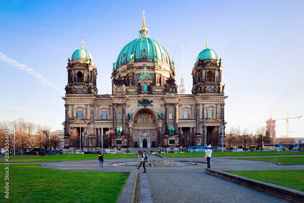 Berlin Cathedral Lustgarden park on Museum Island