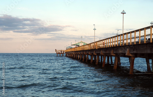 Sunset at Lauderdale by the sea pier