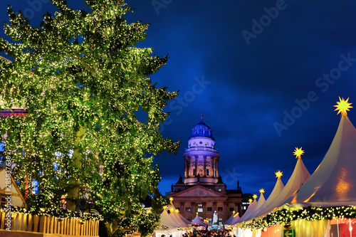Photography Stalls in Christmas market in Gendarmenmarkt in Berlin