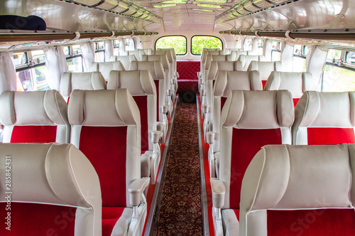 Salon in a unique Soviet bus of the 50s