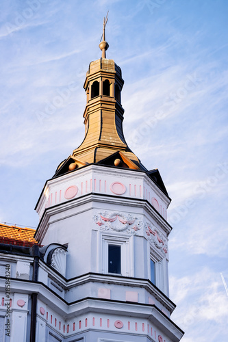 Tower of Haus des Horens on Mariahilferstrasse Street in Graz photo