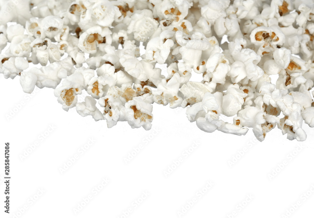 Popcorn isolated on white background. Popcorn isolated on white background.