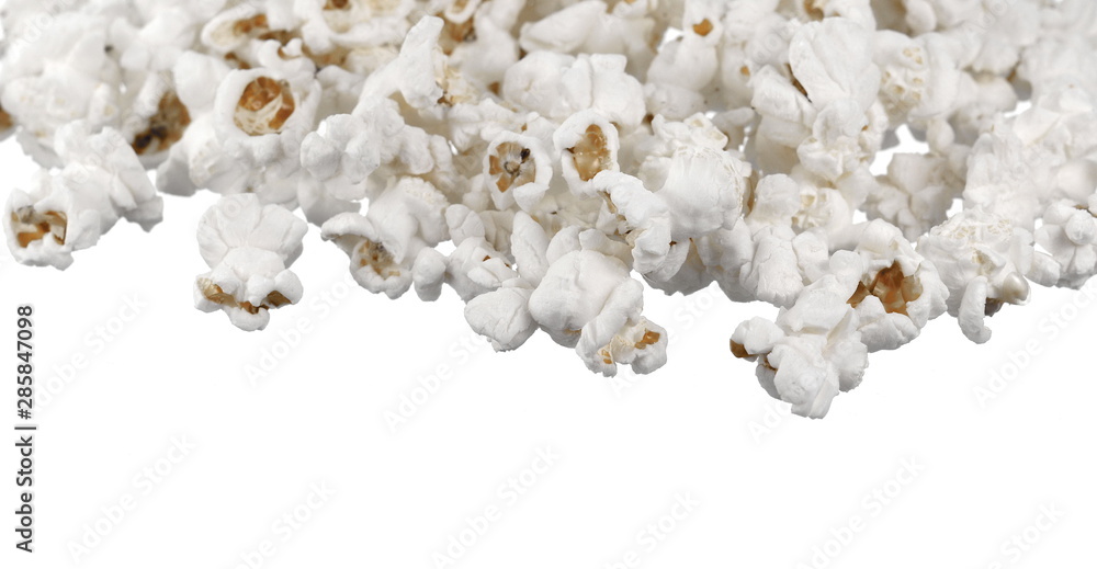Popcorn isolated on white background. Popcorn isolated on white background.