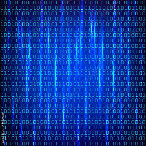 Binary code background - stock vector