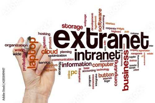 Extranet word cloud photo