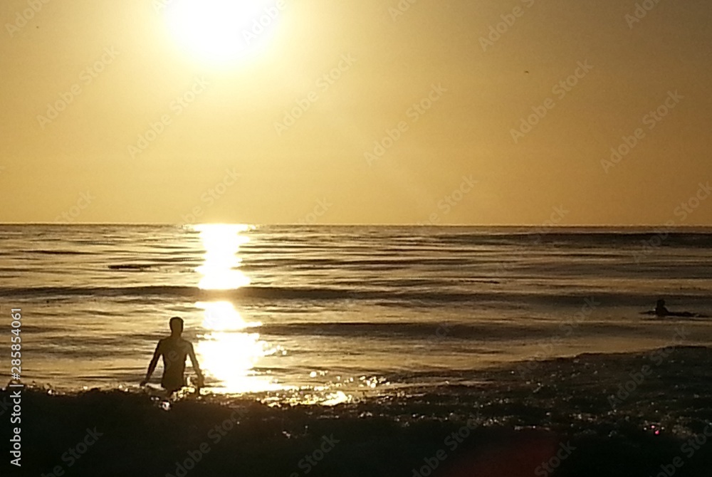 California Dreamin Surfers In Water