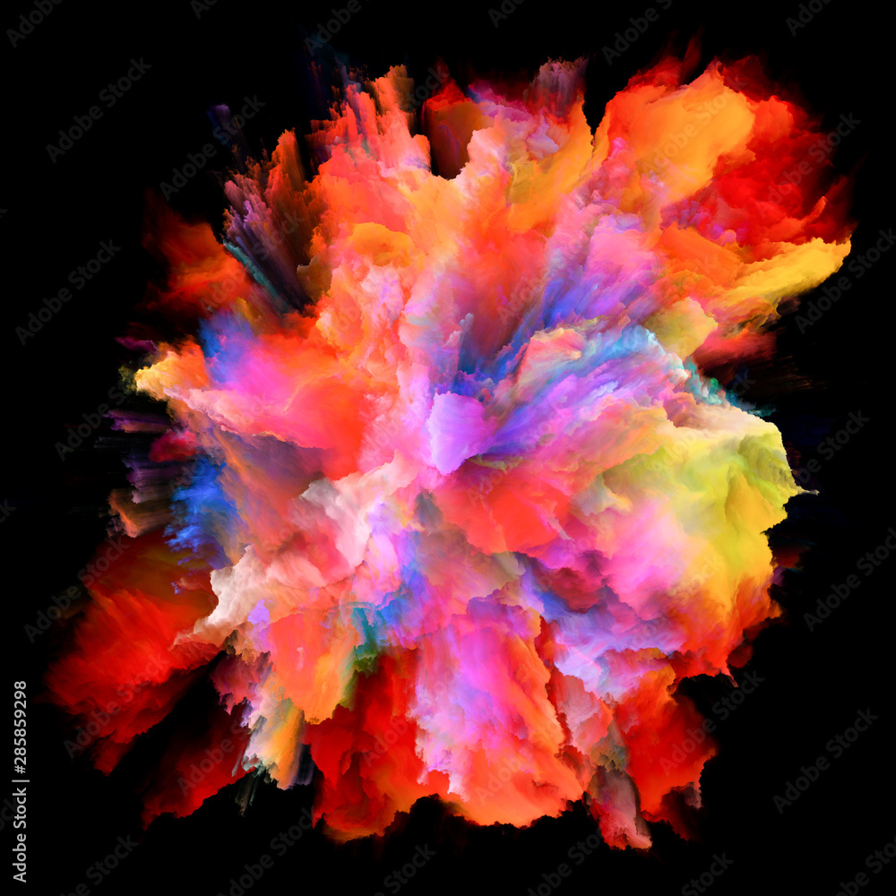 Acceleration of Color Splash Explosion