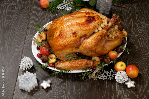 Roasted Christmas Turkey with Grab Apples