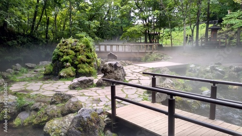 京極 道の駅 湧き水 緑 木 林