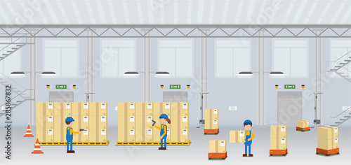 Warehouse in process