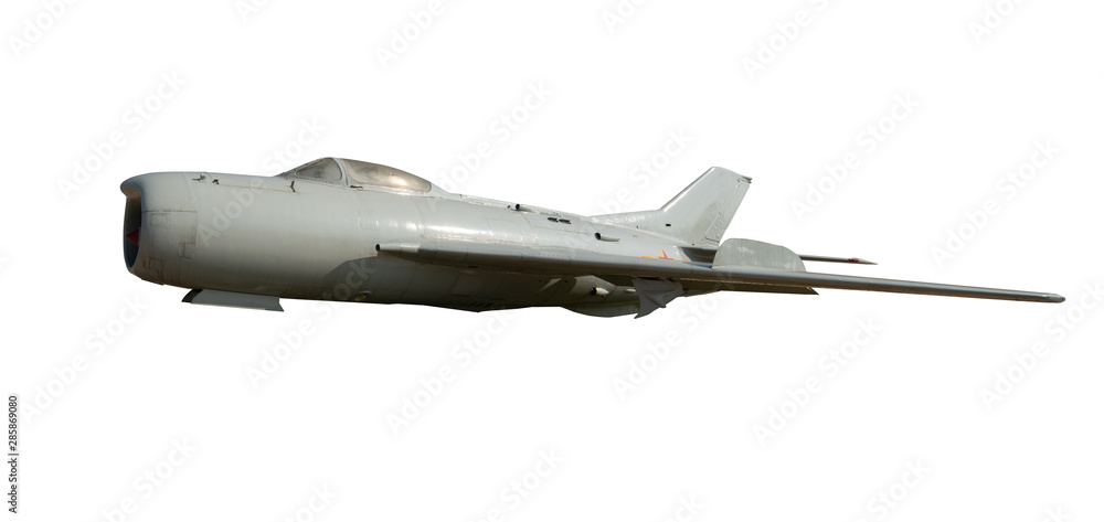 Fighter jet plane in flight, military aircraft, army airplane isolated on white background, bottom view Fighter jet plane in flight, military aircraft, army airplane isolated on white background, bottom view