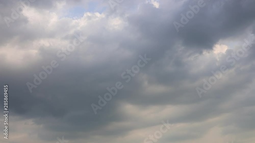 Time lapse clouds at sunrise
