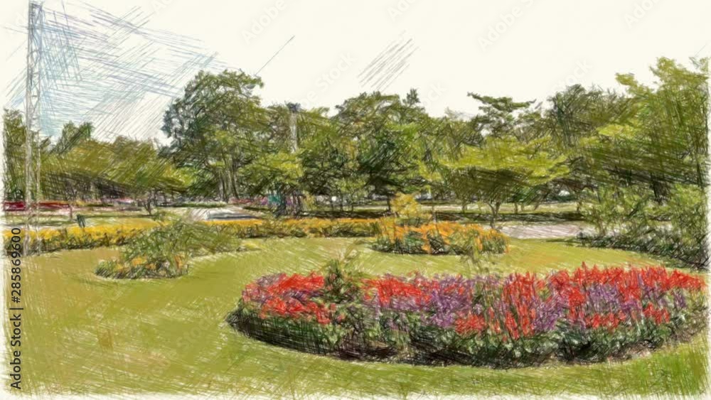 art drawing color of landscape background art drawing color of landscape background