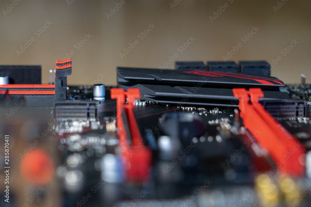 PC build - PC build - Motherboard I/O layout (red and black) Stock ...