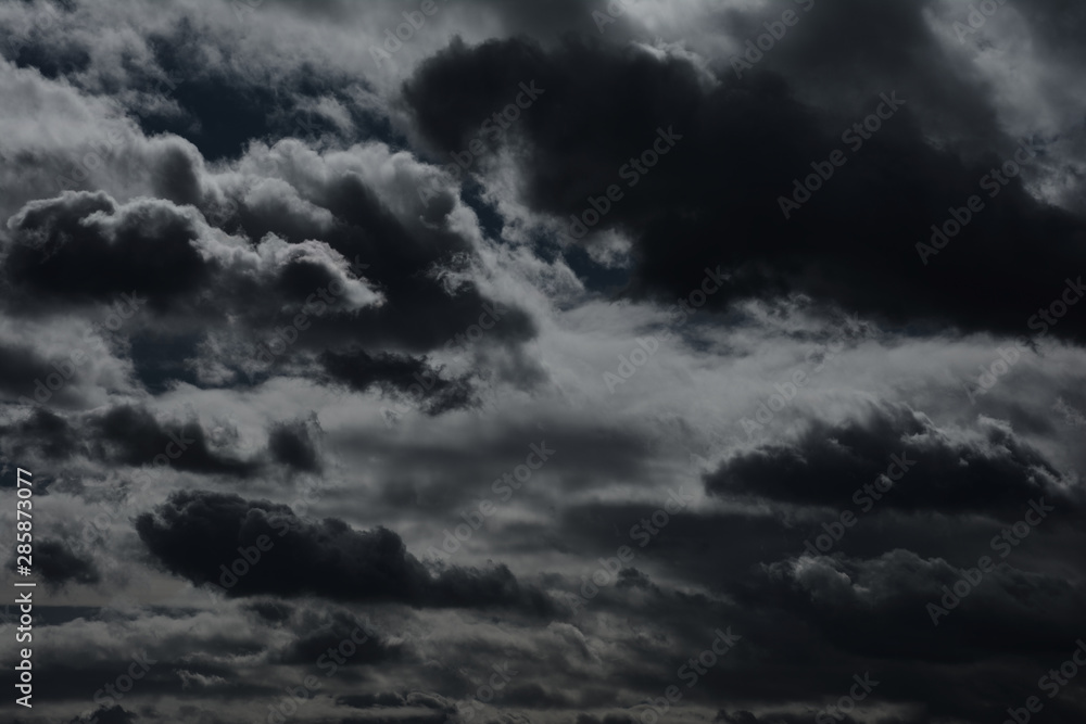  Dark gray cloudy sky 